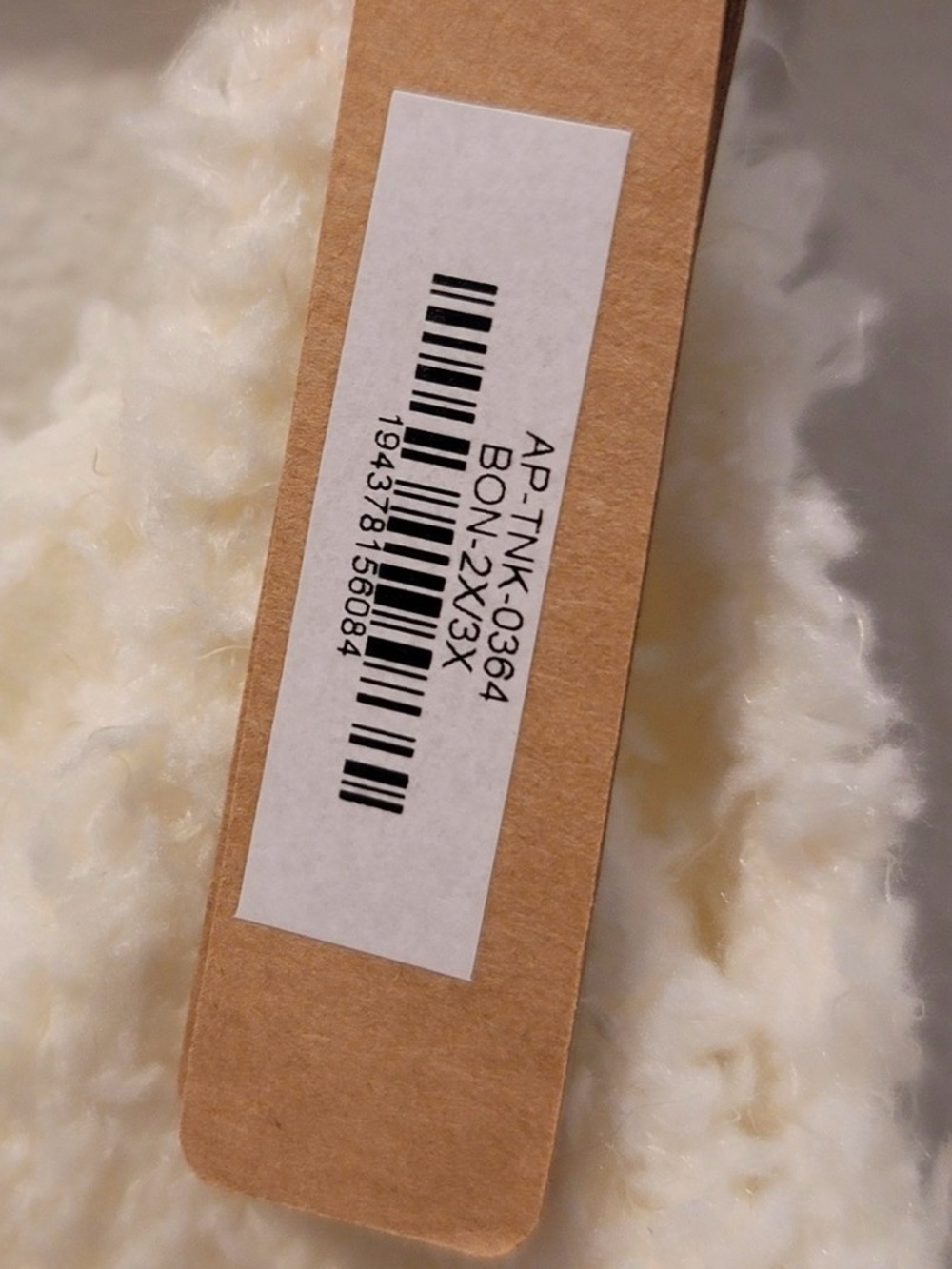 NWT [SKIMS] Cozy Knit Sherpa Bralette Cropped Tank Top Cami in Bone Womens 2X/3X - Picture 9 of 10
